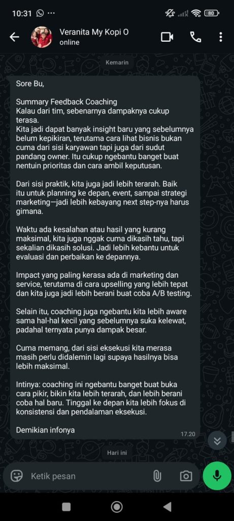 Testimoni peserta